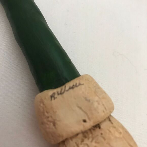 #1297 Santa Clause resin Mop green cap ornament  7 X 1 - Picture 4 of 7